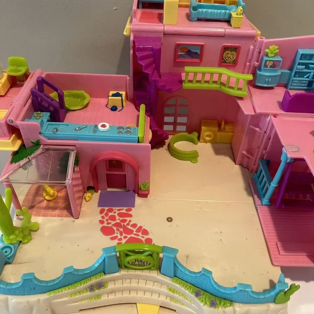 2000 Mattel Polly Pocket Pet Land Hacienda Ranch House Vintage Mattel No Figures
